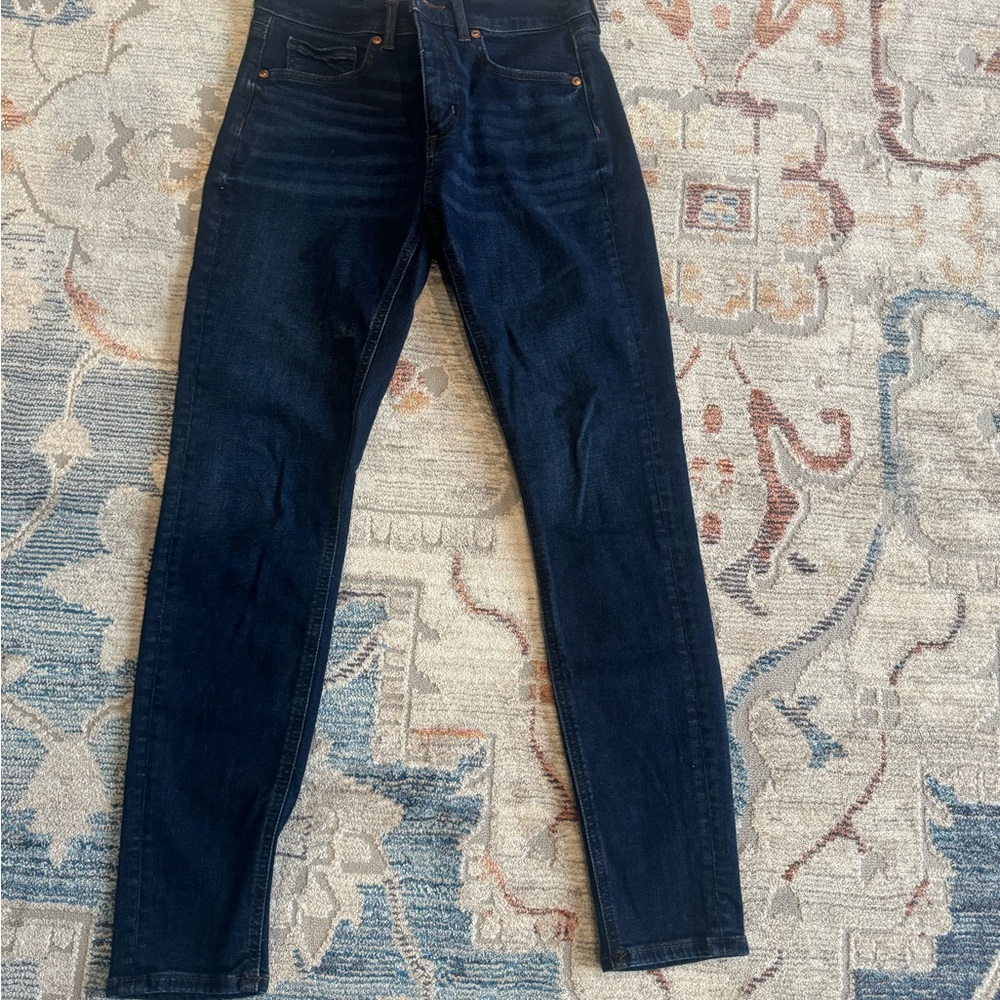 LOFT Dark Blue Skinny Pants